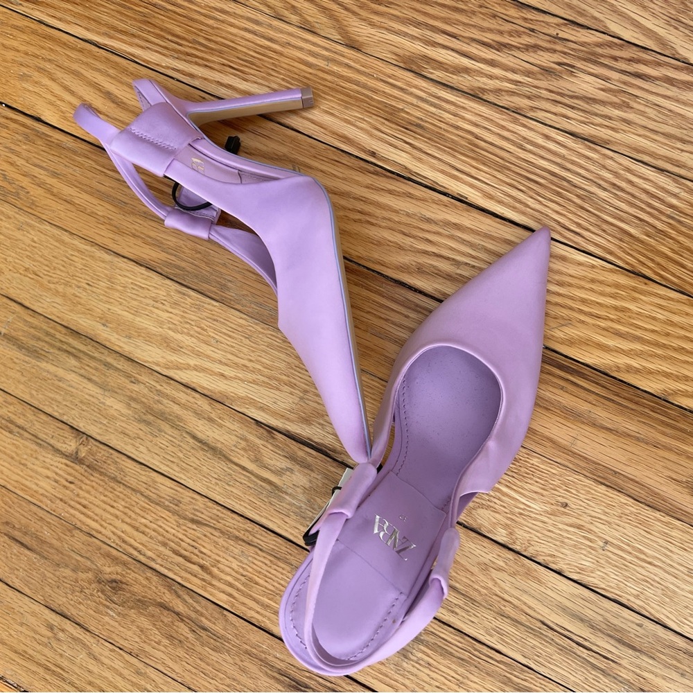 Zara NWT stiletto slingback heels